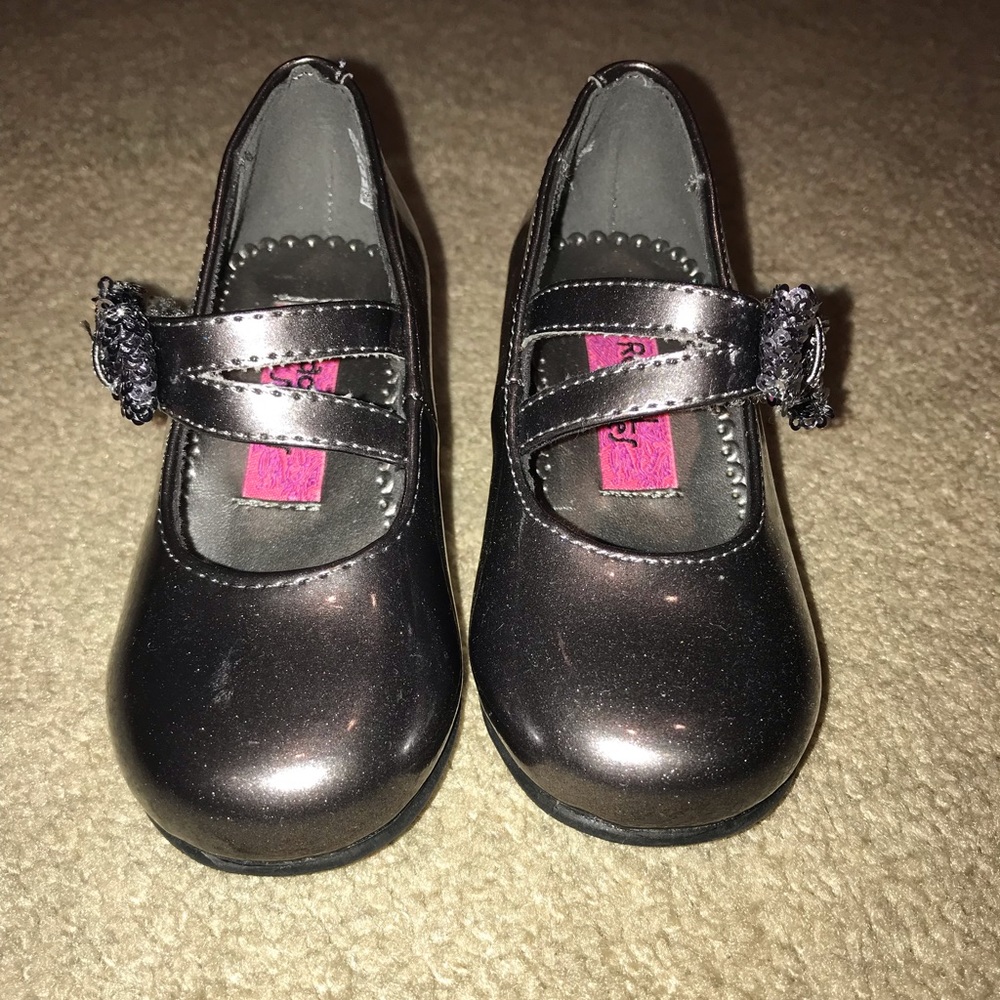 Silver dress shoes